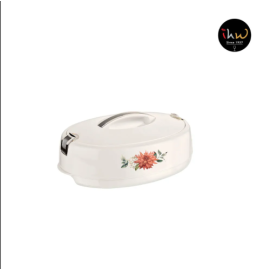 Asian Elegant Casserole Oval Hotpot 4.0 Ltr White  DLX4000
