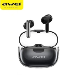Awei T52 Pro TWS Wireless Bluetooth Earbuds with Touch Control And Built-In Microphone (Glass Pattern)