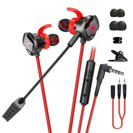 Plextone xMOWI RX3 Pro Hi Bass Gaming Earphones with Built-In Dual Mic, 2 image