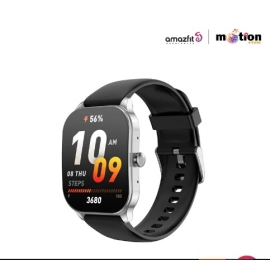 Amazfit Pop 3S Calling 1.96" HD AMOLED Smart Watch - Silver