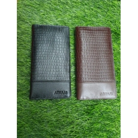 Black Color Original Leather Long Wallet for Men