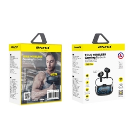 Awei T52 Pro TWS Wireless Bluetooth Earbuds with Touch Control And Built-In Microphone (Glass Pattern), 4 image