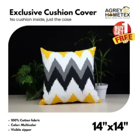 Exclusive Cushion Cover, Multicolor, (16x16) Buy 1 Get 1 Free_78951