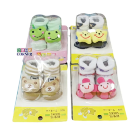 Baby cotton socks Shoe 1 set (0-7 Months) Multicolor