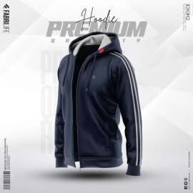 Men's Premium Hoodie Urban - Navy, Color: Navy