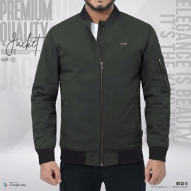 Men's Premium Bomber Jacket - Dark Ash