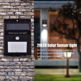 30 LED Motion Sensor Wall Solar Light Waterproof Security Lamp, 3 image