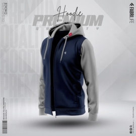 Men's Multi-Shades Hoodie - Navy, Color: Navy