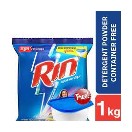 Rin Advanced Synthetic Laundry Detergent Powder 1kg (Container Free)