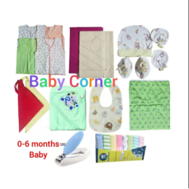 New born Baby Combo pack 16 pcs (0-6 months) Multicolor