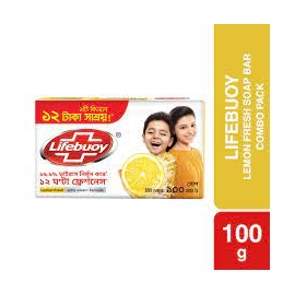 Lifebuoy Skin Cleansing Soap Bar Lemon Fresh 100g (Combo Pack)