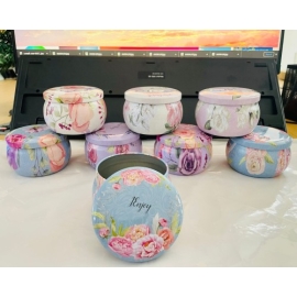 Tea Pot Tin Box Jewelry Box DIY Candle Making Tin Can Holder Storage Case