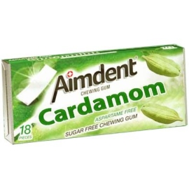 Aimdent Cardamom Sugar Free Chewing Gum - 18 Pcs