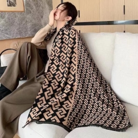 2023 Fashion Luxury Scarf Winter Women Shawls Warm Blanket Wraps Female Foulard Bandana Thick Print Scarves New Neckerchief, 8 image