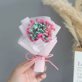 Mini Dried Flower Bouquet With Wish Card, 2 image