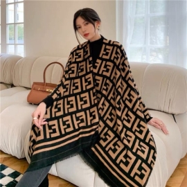 2023 Fashion Luxury Scarf Winter Women Shawls Warm Blanket Wraps Female Foulard Bandana Thick Print Scarves New Neckerchief, 7 image