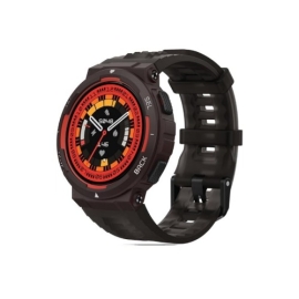 Amazfit Active Edge Fashion Smart Watch with 10 ATM Water resistant & AI Health Coach - Lava Black