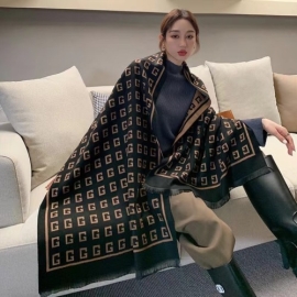 2023 Fashion Luxury Scarf Winter Women Shawls Warm Blanket Wraps Female Foulard Bandana Thick Print Scarves New Neckerchief, 6 image
