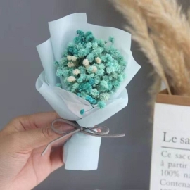 Mini Dried Flower Bouquet With Wish Card, 3 image