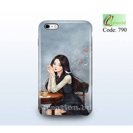 Lady with Bird Customized Mobile Back Cover