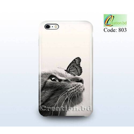 CAT & Butterfly Customized Mobile Back Cover