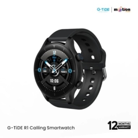 G-Tide R1 Calling Smart watch with SpO2 - Black