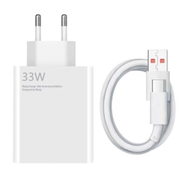 Xiaomi Fast Charger 33W Qc 4.0 Quick Fast Charge Adapter With 5A Type-C