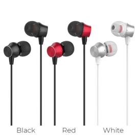 Hoco M51 Proper Sound Series 3.5mm Earphone with Built-In Microphone and high elastic 1.2m cable one-button operation control