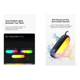 Awei KA2 TWS RGB Colorful Light Portable Wireless Bluetooth Speaker IPX5 Waterproof With FM Radio TF Card, 2 image