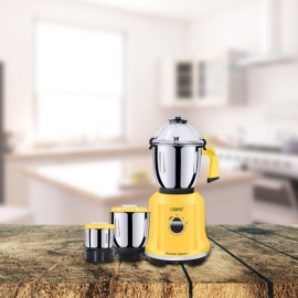Orpat Smart Home Appliances- Kitchen Helpers – Mixer Grinder – Kitchen Bot ( 1200 Watt ) – Majestic Yellow