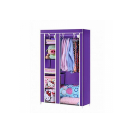 Stainless Steel and Fabric Storage Wardrobe