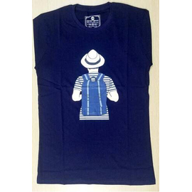 Summer Cotton Nevy Blue T-Shirt For Men, 3 image