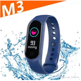 M3 Smart Band Sleep Sports Fitness Activity Tracker Pedometer Bracelet Watch -Blue, 2 image