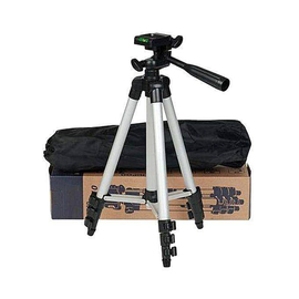 3110 Aluminum Alloy Tripod For Camera and Mobile - Silver and Black