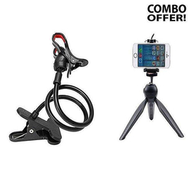 Combo of 360 Rotate Mobile and YunTeng 228 Mini Tripod Selfie Stick