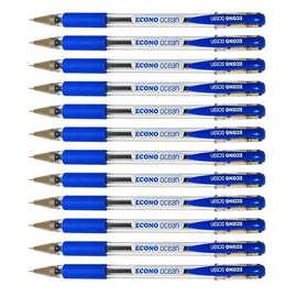 Econo Ocean pen Blue body color- 15 Pcs pens /Quantity - unique Ball point pens - Black ink color - Standard qualities pens with stylish gripper, 4 image