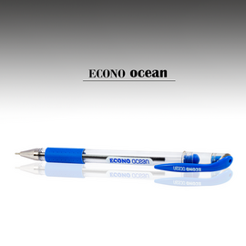 Econo Ocean pen Blue body color- 15 Pcs pens /Quantity - unique Ball point pens - Black ink color - Standard qualities pens with stylish gripper, 6 image