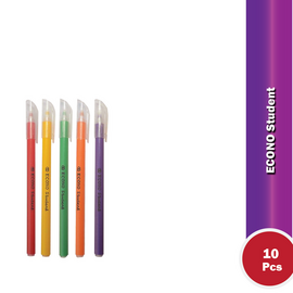 Econo Student pen Black- 10 pcs