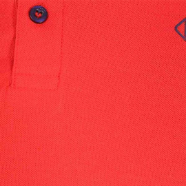Men's Red Solid Polo Shirt (Red Collar), 2 image