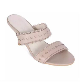 PU Leather Heeled Sandal For Women