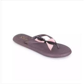 Maroon Rubber Sandle For Women, 2 image