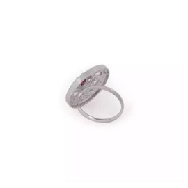 Silver Metal Finger Ring For Women, 3 image