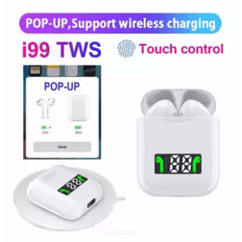 Mini Airpod Tws I99 Stereo Earbuds Wireless Bluetooth Earphones with Charging Case LED Display