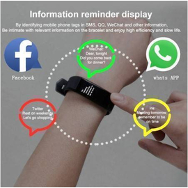 Smart Watch 115 Plus Fitness Tracker Blood Pressure Bluetooth Wristband Bracelet Heart Rate Monitor Smart Band, 5 image