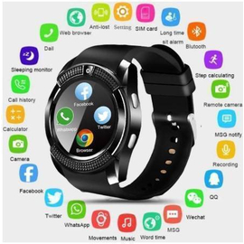 V8 Smart Watch Padgene Sports Fitness Tracker Bluetooth Wrist Watch with SIM Card, 2 image