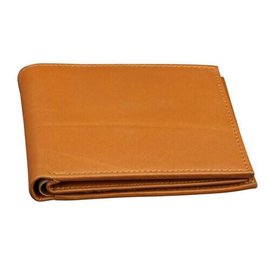 Men's Leather Wallet-Sandy Brown