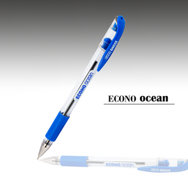 Econo Ocean pen Blue body color- 15 Pcs pens /Quantity - unique Ball point pens - Black ink color - Standard qualities pens with stylish gripper, 3 image