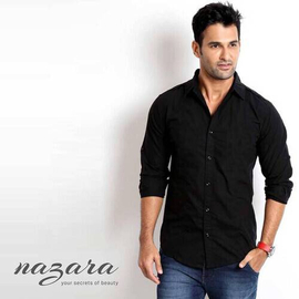 Trendy Black Long Sleeve Casual Shirt