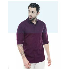 Trendy Purple Long Sleeve Casual Shirt, 3 image