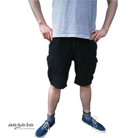 Cotton Shorts / Half pants for Men - Deep Black